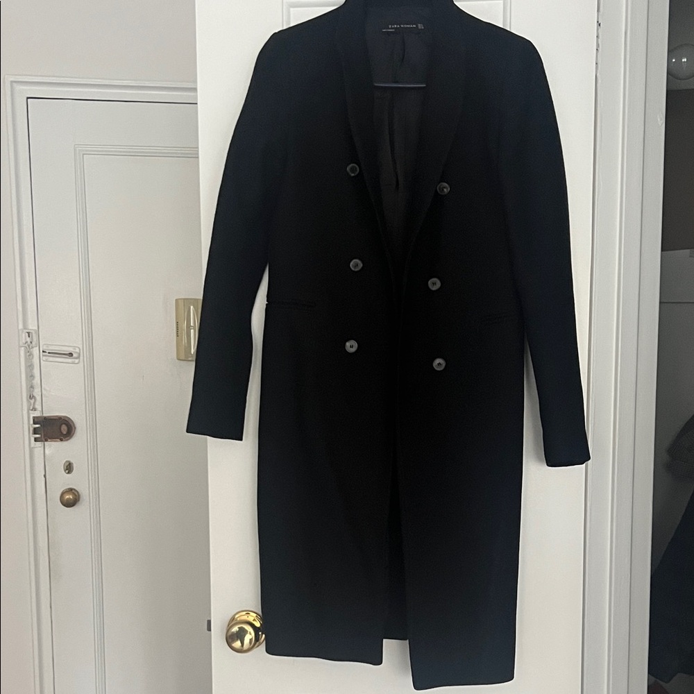 Black Double-Breasted Coat